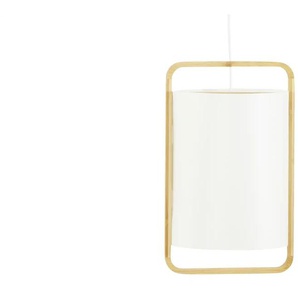 KHG Pendelleuchte 1-flammig Bambus/ Papier - holzfarben - Materialmix - 22 cm - 150 cm - cm 20,0 | Möbel Kraft
