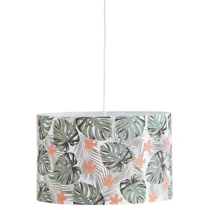 KHG Pendelleuchte 1-flammig `Blätter` groß - grün - Materialmix - 150 cm - 40.0 | Möbel Kraft