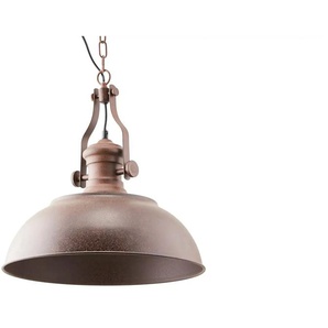 KHG Pendelleuchte 1-flammig Industrie-Look - braun - Materialmix - 120 cm - 41.0 | Möbel Kraft