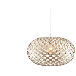 KHG Pendelleuchte 1-flammig nickel-matt/ holz - holzfarben - Materialmix - 150 cm - 50.0 | Möbel Kraft