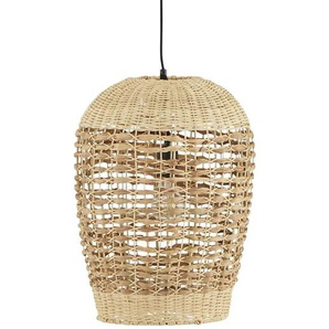 KHG Pendelleuchte 1-flammig Papierfäden/ naturfarb. - holzfarben - Materialmix - 150 cm - 33.0 | Möbel Kraft