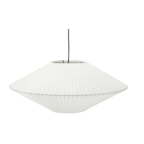 KHG Pendelleuchte  1-flammig  Stoff weiß   ¦ weiß ¦ Maße (cm): H: 150  Ø: 60