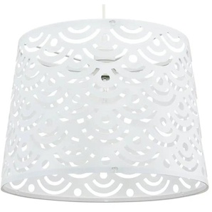 KHG Pendelleuchte 1-flammig - weiß - Materialmix - 120 cm - 35.0 | Möbel Kraft