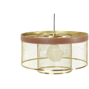 KHG Pendelleuchte   ¦ gold ¦ Maße (cm): H: 150  Ø: 40