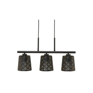 KHG Pendelleuchte - schwarz - Materialmix - 53 cm - 150 cm - cm 13,0 | Möbel Kraft