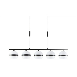 KHG Pendelleuchte - schwarz - Materialmix - 95 cm - 150 cm - cm 15,0 | Möbel Kraft