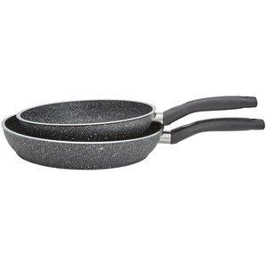 KHG Pfannenset  2-teilig   ¦ grau ¦ Aluminium