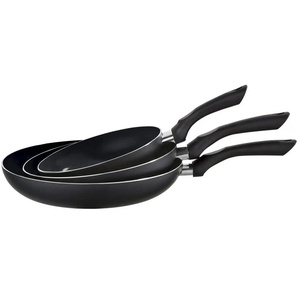 KHG Pfannenset 3-teilig - schwarz - Aluminium | Möbel Kraft