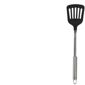 KHG Pfannenwender geschlitzt | schwarz | Edelstahl,Kunststoff | 8,1 cm | 5,8 cm |