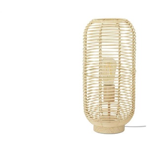KHG Rattan-Tischleuchte 1-flammig `groß` - braun - Materialmix - 43,5 cm - 20.0 | Möbel Kraft