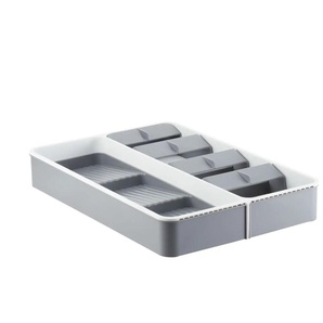 KHG Schubladenorganizer | grau | Kunststoff | 26,8 cm | 5,6 cm |