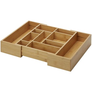 KHG Schubladenorganizer | holzfarben | Bambus | 33,5 cm | 7 cm |
