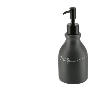 KHG Seifenspender - grau - Keramik,Kunststoff - 19 cm - 8.0 | Möbel Kraft