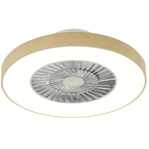 KHG Smart-Home Deckenventilator  Eichenholzoptik   ¦ holzfarben ¦ Maße (cm): H: 21  Ø: 60