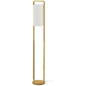 KHG Stehleuchte, 1-flammig, Bambus/ Papier - holzfarben - Materialmix - 132,5 cm - [21.0] | Möbel Kraft