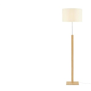 KHG Stehleuchte 1-flammig Bambus / Stoffschirm - holzfarben - Materialmix - 171 cm - 45.0 | Möbel Kraft