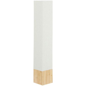 KHG Stehleuchte 2-flammig Bambus/ Stoff eckig - holzfarben - Materialmix - 20 cm - 120 cm - cm 20,0 | Möbel Kraft