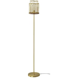 KHG Stehleuchte - gold - Materialmix - 155 cm - 25.0 | Möbel Kraft