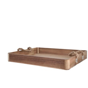 KHG Tablett Akazie - holzfarben - Materialmix - 30 cm - 5 cm | Möbel Kraft