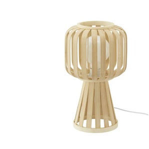 KHG Tischleuchte 1-flammig Bambus - holzfarben - Materialmix - 35 cm - 20.0 | Möbel Kraft