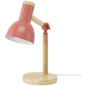 KHG Tischleuchte  1-flammig  Bambus/ Pink   ¦ rosa/pink ¦ Maße (cm): H: 45  Ø: 15