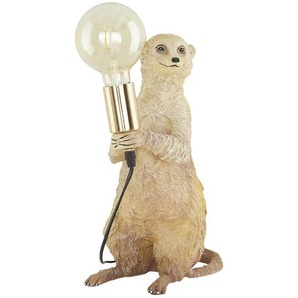 KHG Tischleuchte 1-flammig `Erdmännchen` - beige - Materialmix - 23 cm - 35 cm - cm 15,0 | Möbel Kraft