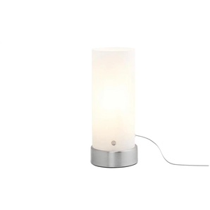 KHG Tischleuchte 1-flammig Glaszylinder Weiß - Materialmix - 20 cm - 8.0 | Möbel Kraft
