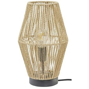 KHG Tischleuchte 1-flammigSchirm aus Seil - beige - Materialmix - 33 cm - 20.0 | Möbel Kraft