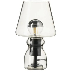 KHG Tischleuchte - grau - Materialmix - 25 cm - 15.0 | Möbel Kraft