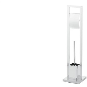 KHG Toiletten-Kombi eckig | silber | Edelstahl | 18 cm | 75 cm |