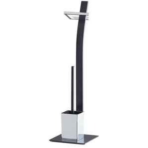 KHG Toiletten-Kombi eckig | weiß | Edelstahl | 20 cm | 70 cm |