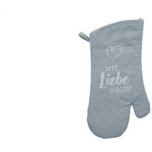 KHG Topfhandschuh - blau - 100% Baumwolle - 33 cm | Möbel Kraft