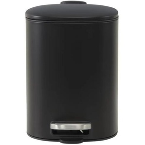 KHG Treteimer eckig - schwarz - Materialmix - 25,2 cm - 27 cm - cm 20,0 | Möbel Kraft