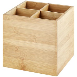 KHG Utensilien-Box | holzfarben | Bambus | 16 cm | 16 cm |