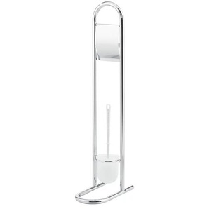 KHG WC-Garnitur | silber | Edelstahl | 28 cm | 80 cm | cm 16,0 |
