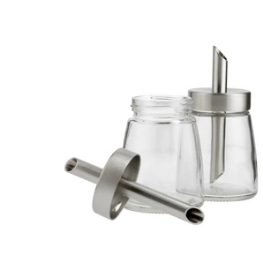 KHG Zuckerdosierer - transparent/klar - Glas,Edelstahl - 12,5 cm - 6.5 | Möbel Kraft