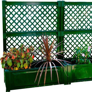 KHW Spalier, 2 St., 2er-Set Pflanzkasten groß 100 cm mit Spalier