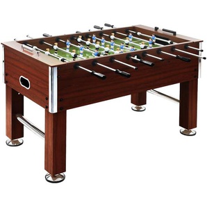 Kickertisch Stahl 60 kg 140 x 74,5 x 87,5 cm Braun