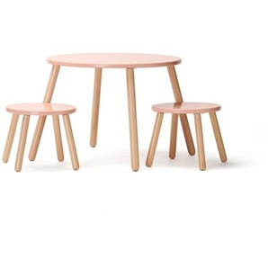 Kids Concept Tisch und zwei Hocker, apricot 4185689