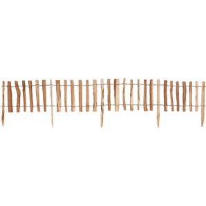 Beetumrandung KIEHN-HOLZ Mini-Haselnuss-Beetgrenze Beeteinfassungen Gr. L/H: 200 cm x 28 cm, beige (natur) Rasen- Beetbegrenzung Abstand 3-4 cm