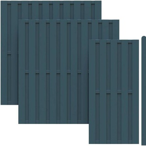 KIEHN-HOLZ Dichtzaun Zaunelemente Gr. H/L: 188 cm x 483 m H/L: 188 cm, grau (anthrazit) Zaunelemente