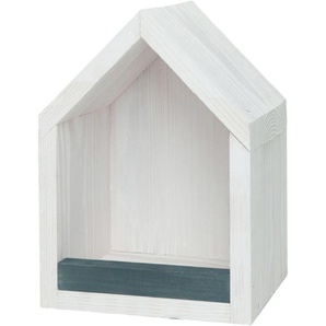 KIEHN-HOLZ Vogelhaus Tierhäuser BxTxH: 16x22x13 cm, mit Rückwand Gr. B/H/T: 16 cm x 22 cm x 13 cm, grau (weiß, anthrazit) Futterhäuser -stationen Tierhäuser