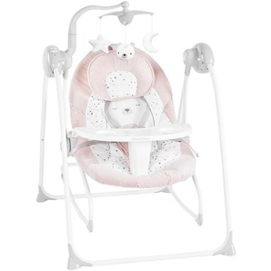 Kikkaboo Babywippe Dozy Bär 2 in 1 elektrisch, verstellbar, Musik, Babyschaukel