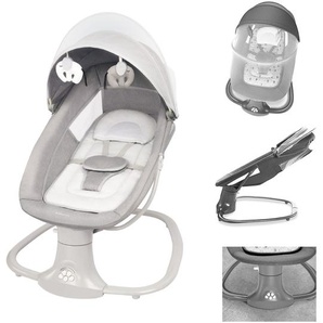 Kikkaboo Babywippe Winks 2 in 1 Stuhl, Moskitonetz, ​Timer, Musik, Fernbedienung