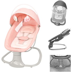 Kikkaboo Babywippe Winks 2 in 1 Stuhl, Moskitonetz, ​Timer, Musik, Fernbedienung