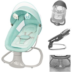 Kikkaboo Babywippe Winks 2 in 1 Stuhl, Moskitonetz, ​Timer, Musik, Fernbedienung