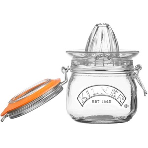 Zitruspresse KILNER Entsafter farblos (transparent) Zitruspresse Saftpresse (inkl. Glas zum Aufbewahren), Inhalt 0,5 Liter