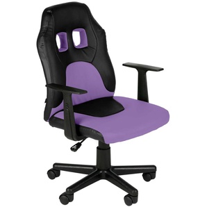 Kinder Bürostuhl Fun schwarz/lila