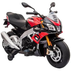 Kinder-Motorrad, Rot, Schwarz, Kunststoff, 108x53x70 cm, unisex, Lichteffekte, AUX-Anschluss, Sirene, MP3-Anschluss, Spielzeug, Kinderspielzeug,