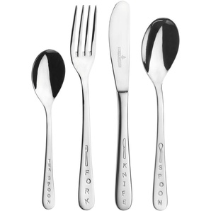 Kinderbesteck PICARD & WIELPÜTZ SOLINGEN 6171 Kids Essbesteck-Sets Gr. 4 tlg., silberfarben Kinder Kinderbesteck Edelstahl 1810, 4-teilig, Made in Germany